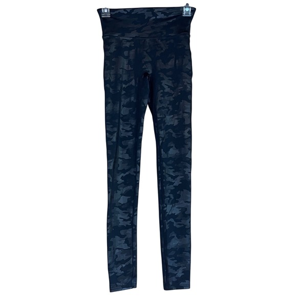 SPANX Pants - SPANX Leggings Small Black Grey Camo High Waist Activewear Athleisure 20185R